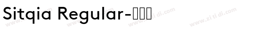 Sitqia Regular字体转换